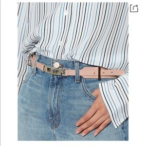 Maison boinet pink leather belt